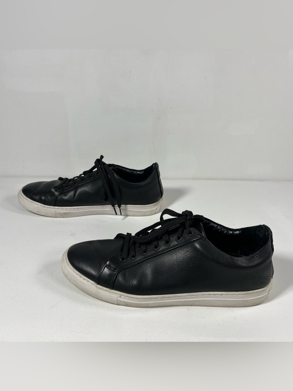 Thursday Everyday Sneakers Leather Low Top Handmade Black Shoes Men’s 12
